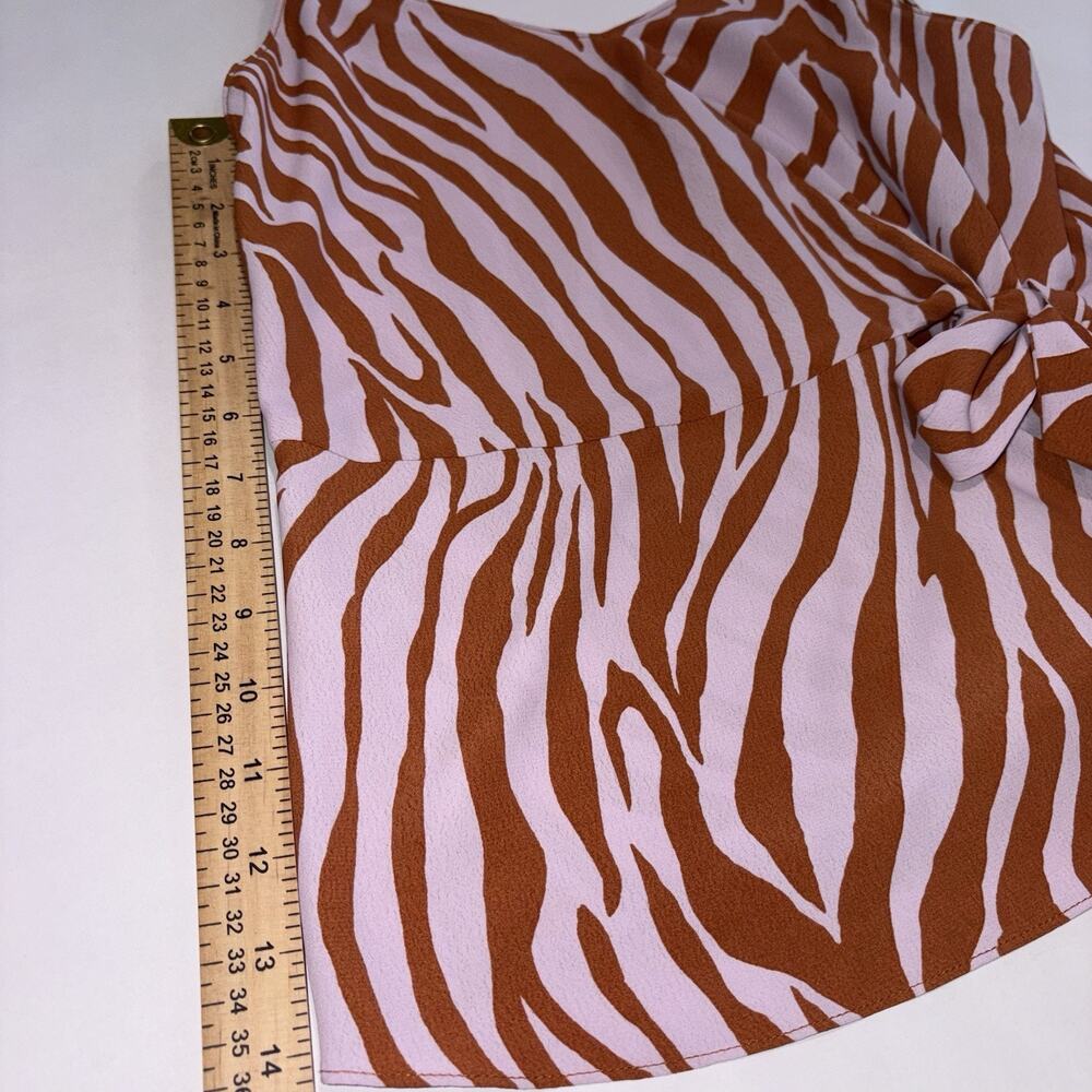 Women's Naked Zebra Lightweight Animal‎ Print Tank Top - Picture 5 of 6